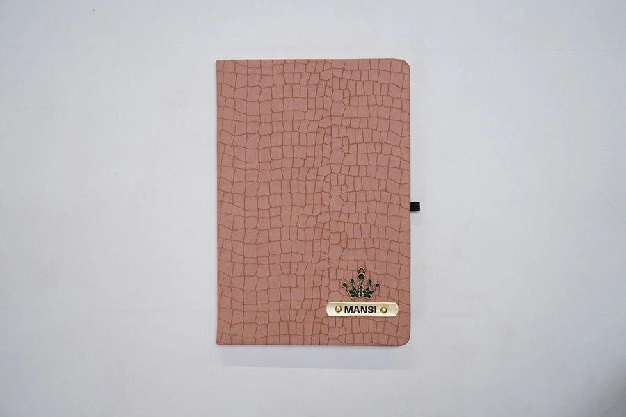 Personalised Croc Leather Diary - Tan