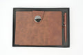 Nexon Flip Diary+ Classic Metal Pen-Brown