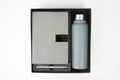 Nexon Diary+ Classic Metal Pen+ Classic Stainless Steel Bottle -Grey