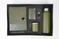 Nexon Metal Flip Diary + Nexon Metal Pen + Classy Leather Metal Keychain + Classy Metal Card Holder + Classic Smart Bottle  + Stainless Steel Mug - GREEN