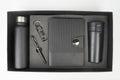 Nexon Flip Diary + Classic Metal Pen + Classy Leather Metal Keychain + Classic Smart Bottle  + Stainless Steel Travell Mug - Black