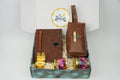 "Personalized Diwali Gift Hamper 10.0-BROWN✨ Nexon Gift Hamper – Flip Diary, Pen, Pouch, Laxmi Ganesh Metal Diya, Almond & Kaju Jars, Designer Box | Festive & Corporate Gifting 🎁