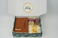 "Personalized Diwali Gift Hamper 1.0-TAN✨ Diary with Pen, Almond & Kaju Jars, Laxmi Ganesh Diya, Designer Box | Customizable Gift Hamper for Festive & Corporate Gifting 🎁