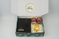 "Personalized Diwali Gift Hamper 1.0-BLACK✨ Diary with Pen, Almond & Kaju Jars, Laxmi Ganesh Diya, Designer Box | Customizable Gift Hamper for Festive & Corporate Gifting 🎁