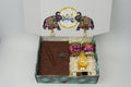 "Personalized Diwali Gift Hamper 3.0-BROWN✨ Nexon Flip Diary, Brass Pen, Metal Keychain, Laxmi Ji Diya, Shubh Labh Latkan, Kaju & Almond Jars, Designer Box | Festive & Corporate Gift Hamper 🎁