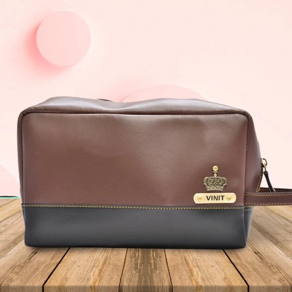 Personalized Dopp Kit- Washbag - Black