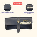 Personalized Nexon Leather Eyewear Case 1.0 - Black