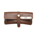 Personalized Nexon Leather Eyewear Case 1.0 - Brown
