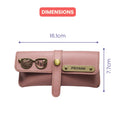 Personalized Nexon Leather Eyewear Case 1.0 - Pink