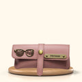 Personalized Nexon Leather Eyewear Case 1.0 - Pink