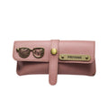 Personalized Nexon Leather Eyewear Case 1.0 - Pink
