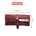 Personalized Nexon Leather Eyewear Case 1.0 - Wine