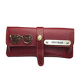 Personalized Nexon Leather Eyewear Case 1.0 - Wine
