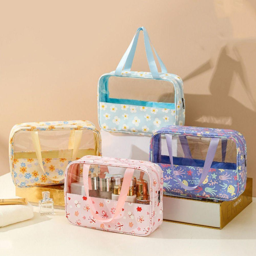 PVC Semi Transparent Big Travel Wash Bag ( 1pc )