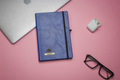 Classy Hardcover Diary + Classic Metal Pen - Blue