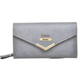 Classy Leather Customised Stylish Lady Wallet  (Grey)