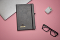 Classy Hardcover Diary + Classic Metal Pen - Black