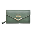 Classy Leather Customised Stylish Lady Wallet(Green)