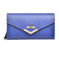 Classy Leather Customised Stylish Lady Wallet (Blue)
