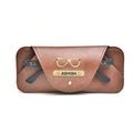 Personalized Stylish Eyewear Case - Brown