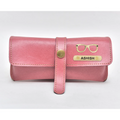Classy Leather Customized Eyewear Case 1.0 - Peach