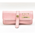 Classy Leather Customized Eyewear Case 1.0 - Pink