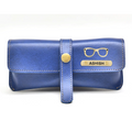 Classy Leather Customized Eyewear Case 1.0 - Royal Blue