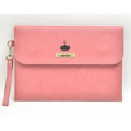 Classy Leather Customized Laptop or Macbook bag/ Sleeve 13.5 inches  - Peach