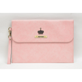 Classy Leather Customized Laptop or Macbook bag/ Sleeve  13.5 inches - Pink