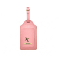 Classy Leather Customized Luggage Tag (Peach)
