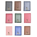 Classy Leather Customised Passport Cover with Charm (Brown)