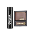 Personalised Bottle & Men's Combo (2 pcs) - Brown