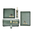 Classy Leather Customized All in One Men's Combo (4 pcs) - Olive Green