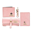 Classy Leather Customized All in One Men's Combo (4 pcs) - Pink
