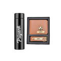 Personalized Bottle & Men's Combo (2 pcs) - Tan