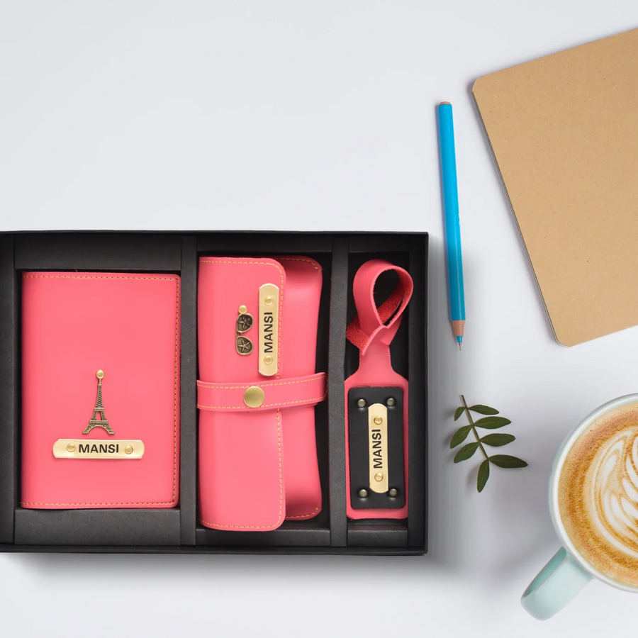 Personalized Frequent Traveller Combo (3 pcs) - Wine