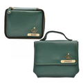 Women's Combo : Mini Makeup Kit & Sling Bag (Olive Green)