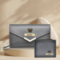 Classy Lady Wallet + Classy Men's Wallet | Couple Gifts - Black