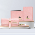 Classy Leather Customized All in One Men's Combo (4 pcs) - Pink