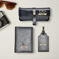 Classy Leather Customized  Frequent Traveller Combo (3 pcs) - Black