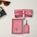 Classy Leather Customized  Frequent Traveller Combo (3 pcs) - Maroon