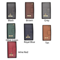 Personalized Travel Wallet (Buttoned) - Grey