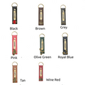 Personalized Stylish Vegan Leather Keychain - Pink