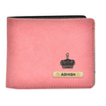Classy Leather Customized Men's Wallet (Peach)