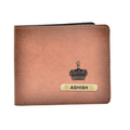 Classy Leather Customized Men's Wallet (Tan)