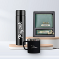 Personalized Temperature Bottle, Stainless Steel Mug & Men's Combo (2 pcs) - Olive Green