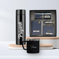 Personalized Stainless Steel Mug , Temperature Bottle & All in One Men's Combo (4 pcs) - Royal Blue