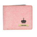 Classy Leather Customized Men's Wallet (Pink)