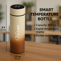 Personalized Temperature Bottle-White Dual Shade
