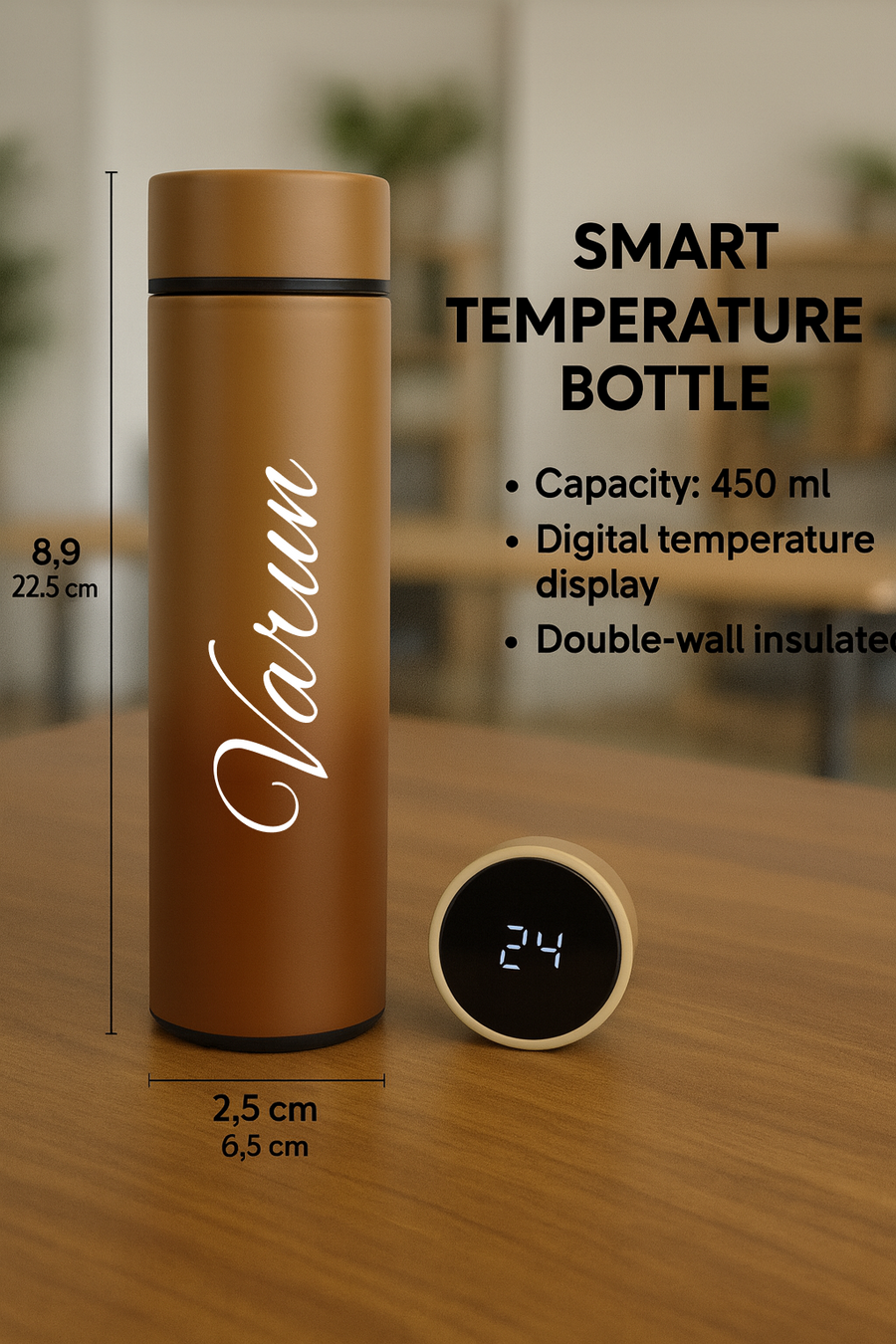 Personalized Temperature Bottle-Lotus Biscoff